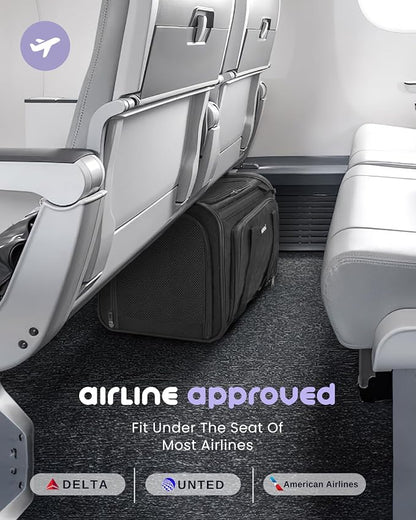 MIDOG Cat Carrier Soft for Small to Medium-Sized Cats,Up to 25 Lbs,TSA Airline Approved Soft Sided Pet Carrier,Collapsible Travel Cat Carry Bag(Black,20 inch x 13 inch x 13 inch)