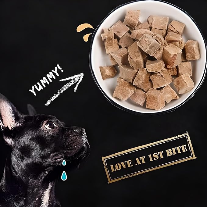 Organic Freeze Dried Dog & Cat Treats - Single Ingredient, Grain Free Food Toppers for Healthy Pets, No Fillers or Preservatives (3 Bag, Chicken)