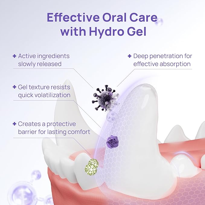 HICC PET Teeth Cleaning Gel for Dogs and Cats, Vet-Recommended Dog Dental Care Toothpaste for Breath Freshener, Ggingivitis Treatment, Prevent Infection & Bad Breath, Plaque & Tartar Remover, 2 Fl Oz