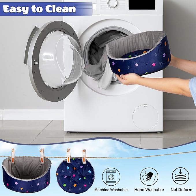 Glittme Soft Rabbit & Guinea Pig Bed - Thick Removable Mat, Machine Washable, Cozy Cuddler Cup Bed for Guinea Pig, Rabbit, Ferret