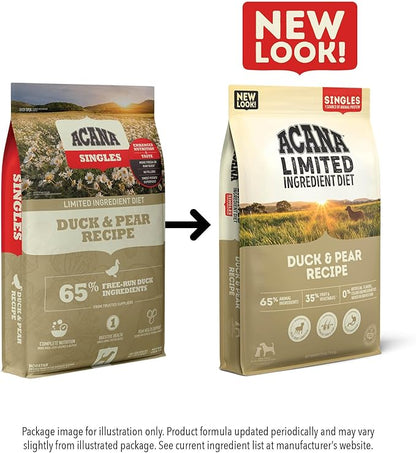 ACANA Singles Limited Ingredient Grain Free High Protein Dry Dog Food Duck & Pear Recipe 13lb Bag
