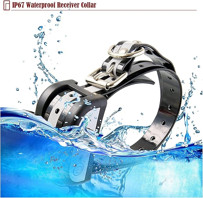 2 in 1 Wireless Dog Fence & Remote Training Collar, 2023 Pet Containment System, Dog Electric Boundary Container System, Adjustable Control Range, Waterproof, for 1 2 3 Dogs,for1dog