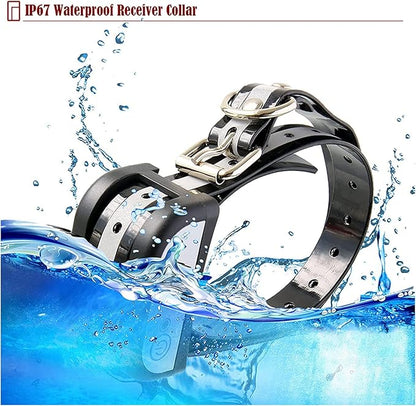 2 in 1 Wireless Dog Fence & Remote Training Collar, 2023 Pet Containment System, Dog Electric Boundary Container System, Adjustable Control Range, Waterproof, for 1 2 3 Dogs,for1dog