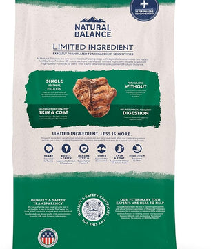 Natural Balance Limited Ingredient Adult Dry Dog Food with Healthy Grains, Lamb & Brown Rice Recipe, 12 Pound (Pack of 1)