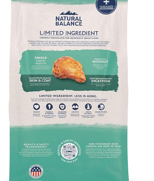 Natural Balance Limited Ingredient Adult Grain-Free Dry Dog Food, Chicken & Sweet Potato Recipe, 4 Pound (Pack of 1)
