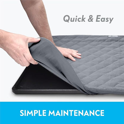 Paw Inspired Fitted Fleece Liner for Ferret Nation, Critter Nation Cage for Ferrets, Rats, Chinchillas, Hedgehogs & Other Small Animals (Gray, Bottom Pan Liner)