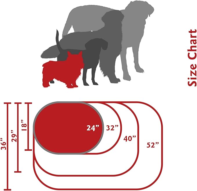 Majestic Pet 24 inch Red Bagel Dog Bed Products