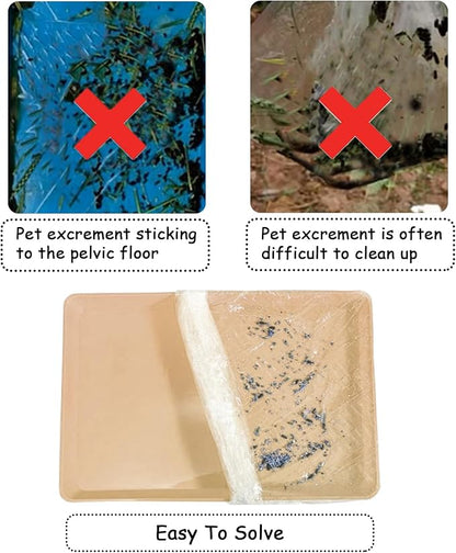 Disposable Plastic Rabbit Cage Liner Guinea Pig Litter Box Liner Small Animal Litter Pan Bags Leak Proof Toilet Film for Bunny Chinchilla Hedgehog Bird