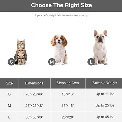 Love's cabin Round Donut Cat and Dog Cushion Bed, 20in Pet Bed for Cats or Small Dogs, Anti-Slip & Water-Resistant Bottom, Super Soft Durable Fabric Pet beds, Washable Luxury Cat & Dog Bed Camel