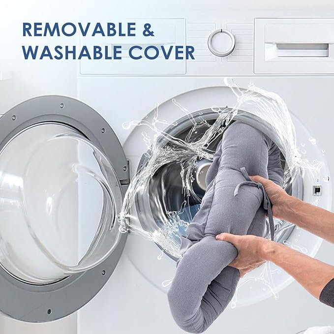 Orthopedic Dog Bed for Medium Size Dogs, Pet Sofa Bed with Egg Crate Foam, 4-Sided Bolster, Removable Washable Cover & Anti-Slip Bottom, Medium Gray