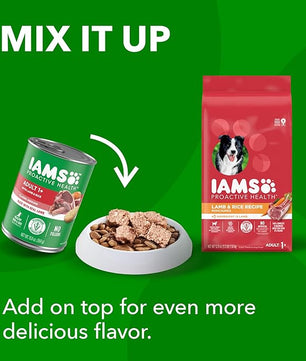 IAMS Proactive Health Minichunks Adult Dry Dog Food with Lamb & Rice, 15 lb. Bag