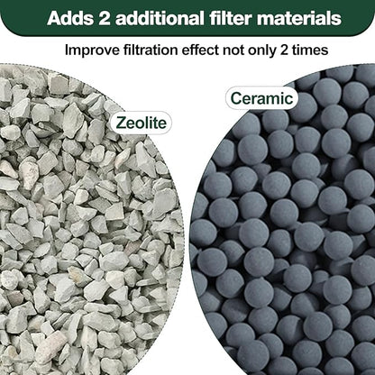 12-Count Medium Filter Cartridges Compatible with Tetra Whisper Bio-Bag Filters Medium Replacement Filter Cartridges for Whisper ReptoFilter and 10i IQ10 PF10 Power Filters -Ready to Use