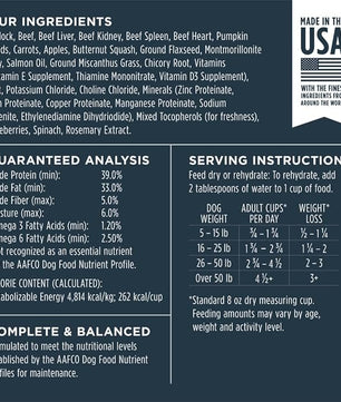 Instinct Freeze Dried Raw Meals, Natural Dry Dog Food, Grain Free - Wild Caught Pollock, 14 oz. Bag