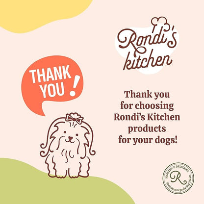 Rondi's Kitchen Lilly's Littles All-Natural & Organic Healthy Soft Dog Treats, Healthy Snacks for Small Dogs, Puppies, and Seniors, Tender Bite Cookies, Human Grade - Chicken & Banana