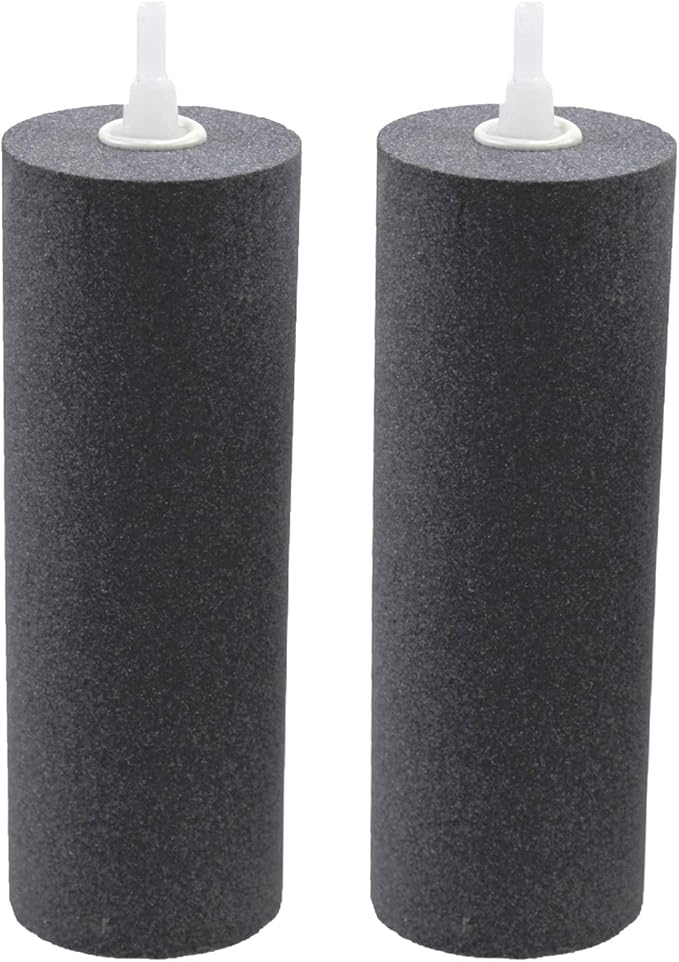 AQUANEAT Aquarium Air Stones 6x2 inch 2 Pack, Large Airstone, Aerator Bubble Diffuser, Air Pump Accessories for Aquariums, Hydroponic, Ponds and Fish Tanks