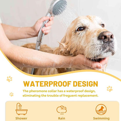 Calming Collar for Dogs 4-Packs,Dog Calming Collar,Pheromone Collar for Dogs,Relief Anxiety Stress Separation,Lasts 60 Days,25 Inches Size Flexible Adjustable,for All Small Medium and Large Dog Grey