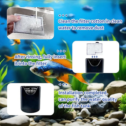 10 Packs Small Replacement Filter Cartridges for Aqueon QuietFlow E Internal Power Filter Size 10 and Minibow Aquarium Filters Size 1/2.5/5 Gallon ﻿