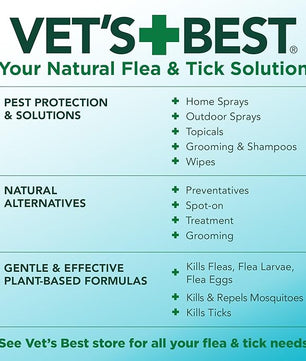 Vet’s Best Flea & Tick Home Spray for Dogs – Plant-Based Flea and Tick Treatment with Cotton Spice Scent – Indoor Flea Spray for Dogs – Made in USA Flea Control for Home Use – 32 oz