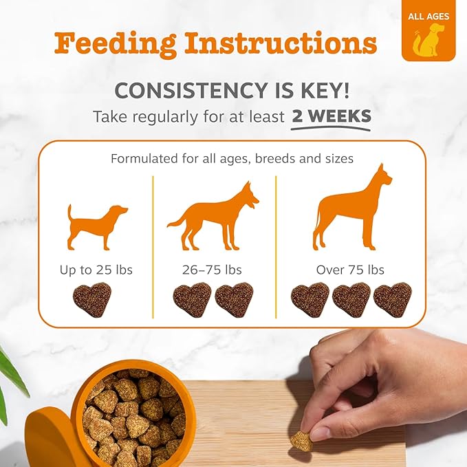 Zesty Paws Dog Allergy Relief - Anti Itch Supplement - Omega 3 Probiotics for Dogs - Digestive Health - Soft Chews for Skin & Seasonal Allergies - with Epicor Pets - Bison - 90ct