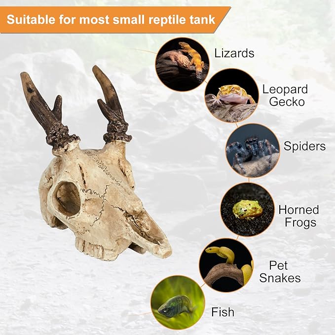 Gecko Tank Accessories Bearded Dragon Cage Accessory Reptile Climbing Decorative for Leopard Geckos,Bearded Dragons,Snakes,Fish 4inch