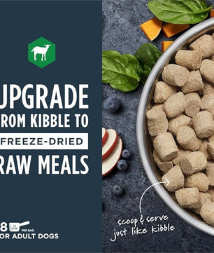 Instinct Freeze Dried Raw Meals, Natural Dry Dog Food, Grain Free - Grass Fed Lamb, 9 oz. Bag