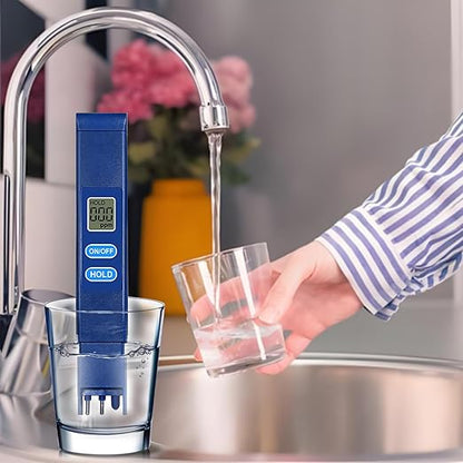 TDS Meter Digital Water Tester - 0-9990ppm High-Precision Water Quality Tester, 2s Fast Detection, LCD Display, Portable Design for Drinking Water & Outdoor Use
