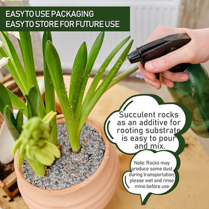 25 LBS GreyMixed Pea Gravel, Natural Succulent and Cactus Gravel Pebbles, Pebbles for Indoor Plants, Natural Gardens Mulching, for Houseplants, for Aquarium Gravel, to Maintain Soil Aeration(4-6mm)