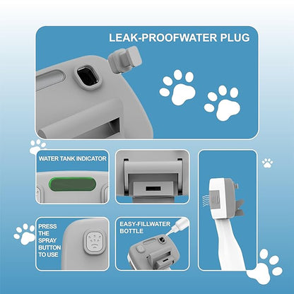 3 in 1 Pet Steam Brush for Dogs & Cats – Self Cleaning, Hair Removal Comb Steam for Shedding & Grooming for Long & Short Haired Pets,Includes Pet Essence