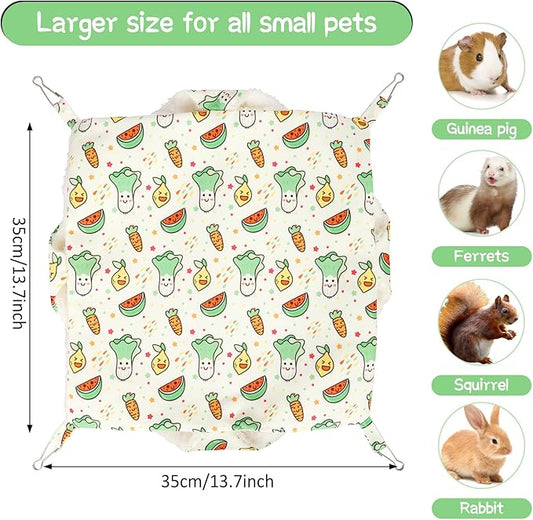 2 Pack 3 Tier Ferret Hammock, Guinea Pig Hammock Ferret Hanging Hammock Guinea Pig Accessories for Small Animals, Guinea Pig, Ferret, Kitten, Squirrel, Chinchilla, Parrot