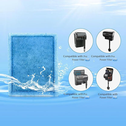 8 Pack Aquarium Filter Cartridge Rite-Size B Filter Cartridges Compatible with PRO Power Filters 100/125/175 Power Filter 150