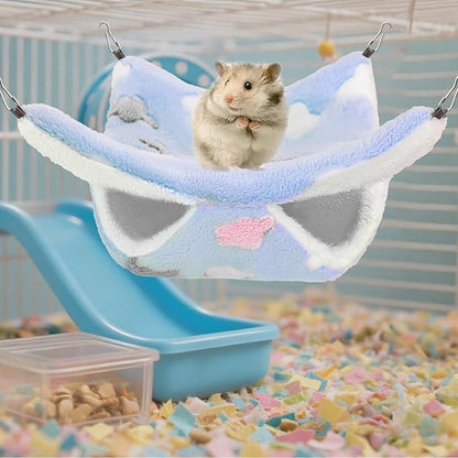 2 Pcs of Rat Hammocks Small Animal Hammock Rat Bed Guinea Pig Hammock Rats Cage Accessories for Small Animals Chinchilla Parrot Sugar Glider Ferret Squirrel