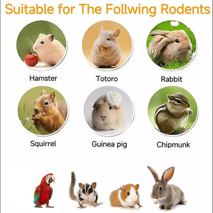 Chinchilla Food - 8oz Natural Treat Mix with Carrots, Green Peas, Sweet Potatoes, Oats and Rose Petals - for Squirrels, Rabbits, and Small Herbivores