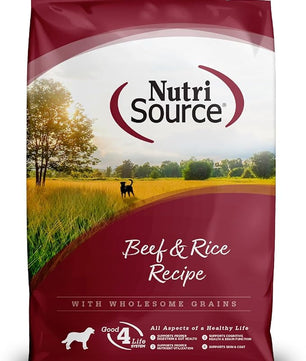 NutriSource Dry Dog Food, Beef and Rice, 12LB