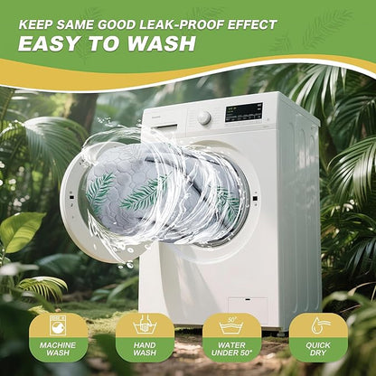 Washable Pee Pads for Dogs, 1Pack Reusable Puppy Pads, Super Absorbent & Leakproof Dog Pads, Anti-Slip Dog Pee Pads for Puppy Training & Incontinence, Leaf Pattern 65"x48"