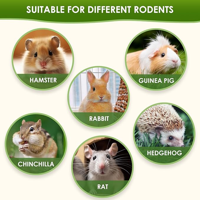 26Pcs Rabbit Toys for Bunny Boredom Basket for Small Pets, with 14Pcs Replacement Set Hanging Rodent Dental Toy with Papaya Stems Sweet Bamboo Hamsters, Chinchillas, Guinea Pigs