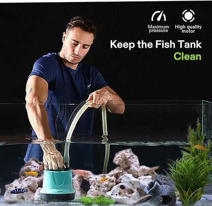 VIVOSUN 1150GPH 100W Submersible Pump for Fish Tank, Pond, Aquarium, Hydroponic Systems with 5ft Power Cord and 4 Nozzles Blue