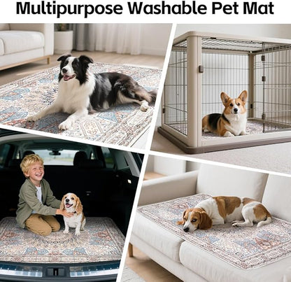 Washable Pee Pads for Dogs, 2 Pack Reusable Puppy Training Pads 32"x48" Super Absorbent Dog Pee Pad Waterproof Dog Training Pads, Non-Slip Potty Pads, Whelping Pads