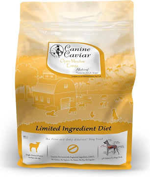 Canine Caviar - Open Meadow: Lamb & Pearl Millet Alkaline Dry Dog Food, Limited Ingredients, Gluten-Free, Based on Science & Research, Veterinary Alternative Diet (4.4 Pound Bag)