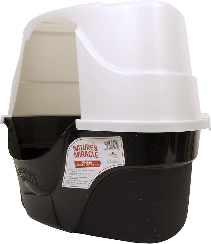 Nature's Miracle Advanced Hooded Corner Litter Box, Pack of 6 (P-5915)