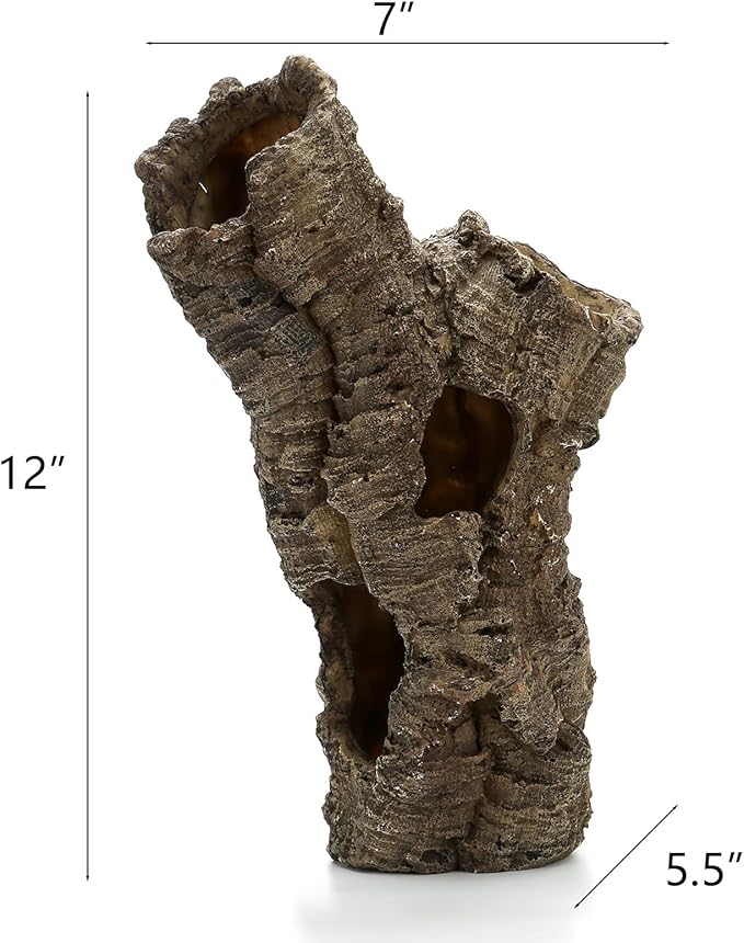 Large Reptile Hide, 12”, Aquarium Decor, Territorial Fish Hideaway, Hideout House, Reptile Decoration Fish Tank dec