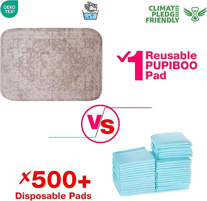 Washable Pee Pads for Dogs - Super Absorbent Reusable Puppy Training Pads - 100% Waterproof, Leak-Proof & Non-Slip Whelping Pads for Pet Housebreaking