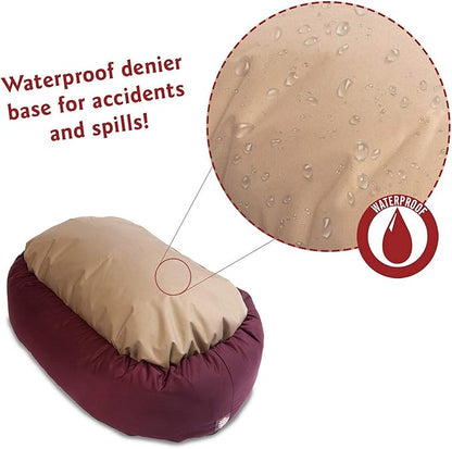 Majestic Pet 24 inch Burgundy Bagel Dog Bed Products