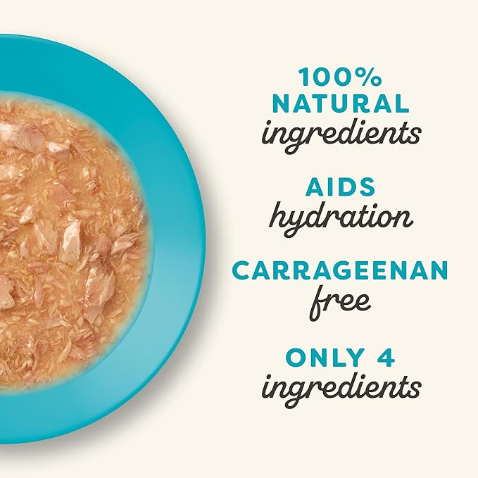 Applaws Natural Wet Cat Food, Made with Limited and Natural Ingredients, High Protein with No Artificial Additives or Fillers, Tuna Fillet in Gravy (24 x 2.47oz Cans)