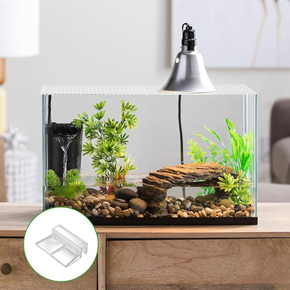 VOGGV 4 Aquarium Lid Hood Fish Tank Cover with Plastic Grid Panel Egg Crate Grate -Included 6PCS*6mm and 6PCS*10mm Fish Tank Lid Clips