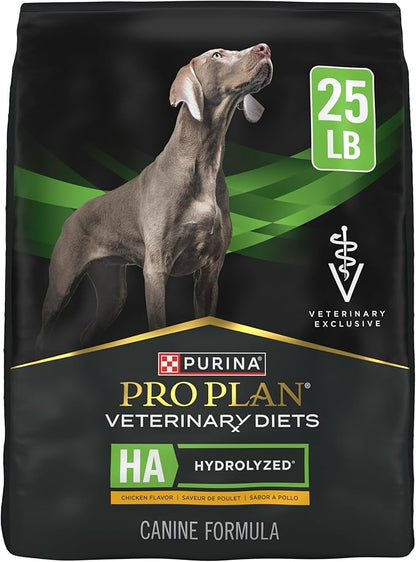 Pro Plan Veterinary Diets Purina HA Hydrolyzed Protein Dog Food Dry Chicken Flavor Formula - 25 lb. Bag