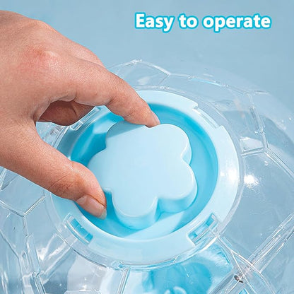 Hamster Ball 5.9 Inch – Dwarf Hamster Running Ball, Small Hamster Exercise Ball with Football Design and Four Metal Screws (5.9in)