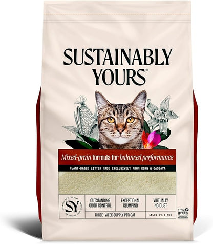 Cat Litter, Mixed-Grain Formula 10 lbs