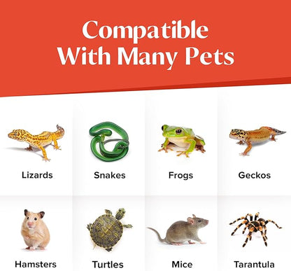 Corner Reptile Cave - Natural-Look Hide for Lizards, Snakes, Bearded Dragons, Turtles, and Tortoises - Durable Habitat Decor - Terracotta