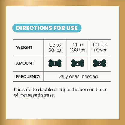 VetriScience Calm & Confident Chews, Composure Clinically Tested Calming Supplement for Dogs, Reduce Stress & Fear, Ideal for Thunderstorms, Fireworks & Travel, Chicken, 120 Count - New Look