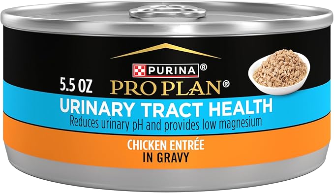 Purina Pro Plan Urinary Tract Health Chicken Entree in Gravy Cat Food - (Pack of 24) 5.5 oz. Cans